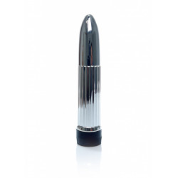 Klasyczny srebrny wibrator - 13 cm