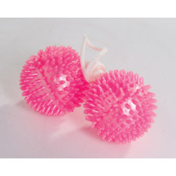 Kulki-Vibratone Soft Spikey Unisex Balls ~ Pink