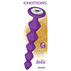 Anal bead with crystal Emotions Buddy Purple