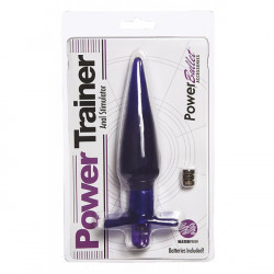 Plug/vibr-Power Trainer Butt Plug ~ Purple (Batts Inc)