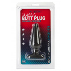 Plug-BLACK BUTT PLUG MEDIUM